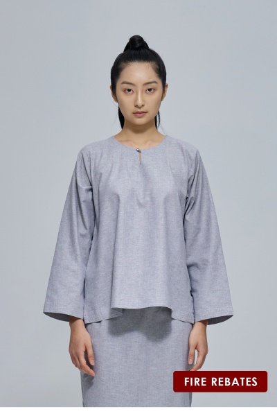 Baju Kurung Kedah Druma, Pastel Black